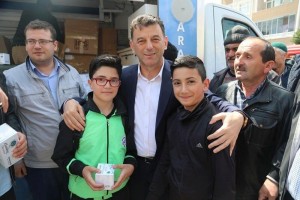 Vatandaşlarımıza kandil simidi ikram ettik